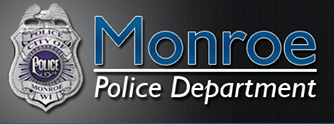 Monroe Police Department Logo Badge and Text